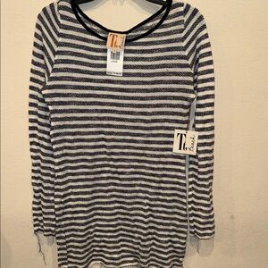 NWT Tt Beach bikini swimsuit cover up dress size L wool